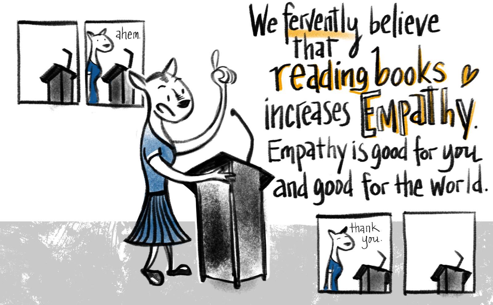 Reading increases empathy.