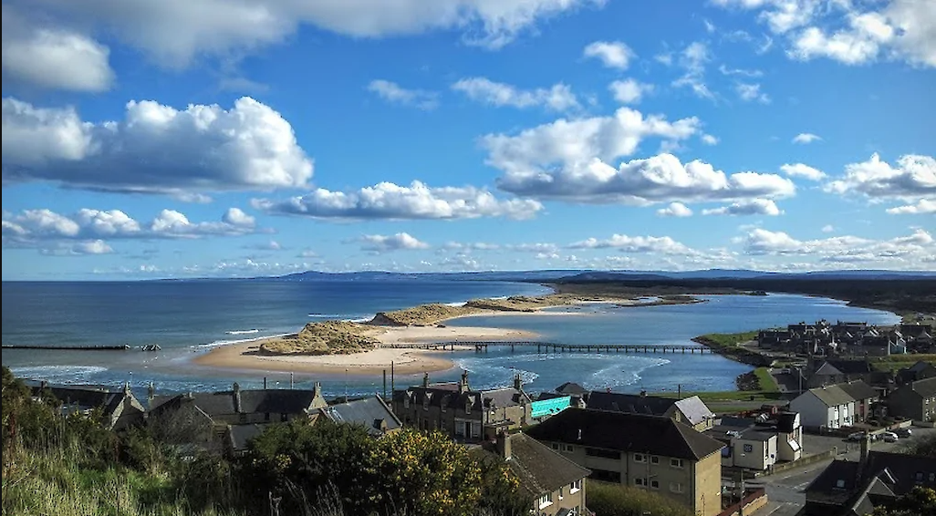 the sea and coast in moray firth