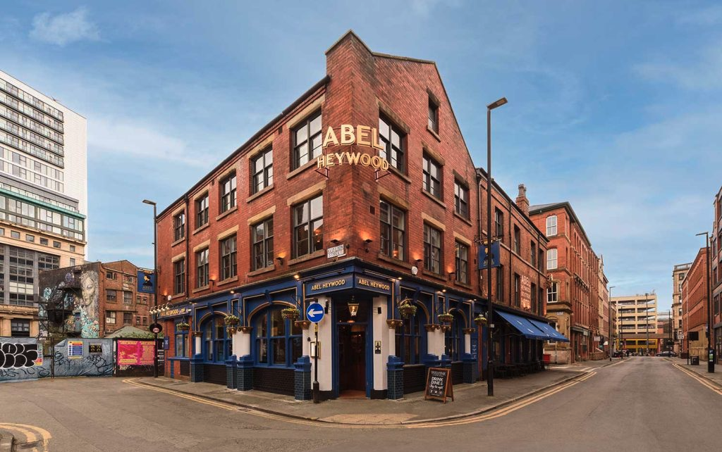 facade of a traditional brick english pub