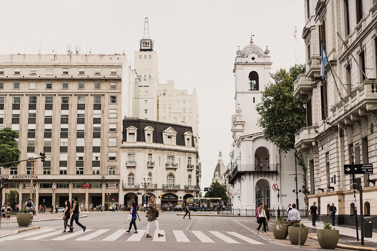 white colonial buildings in buenos aires