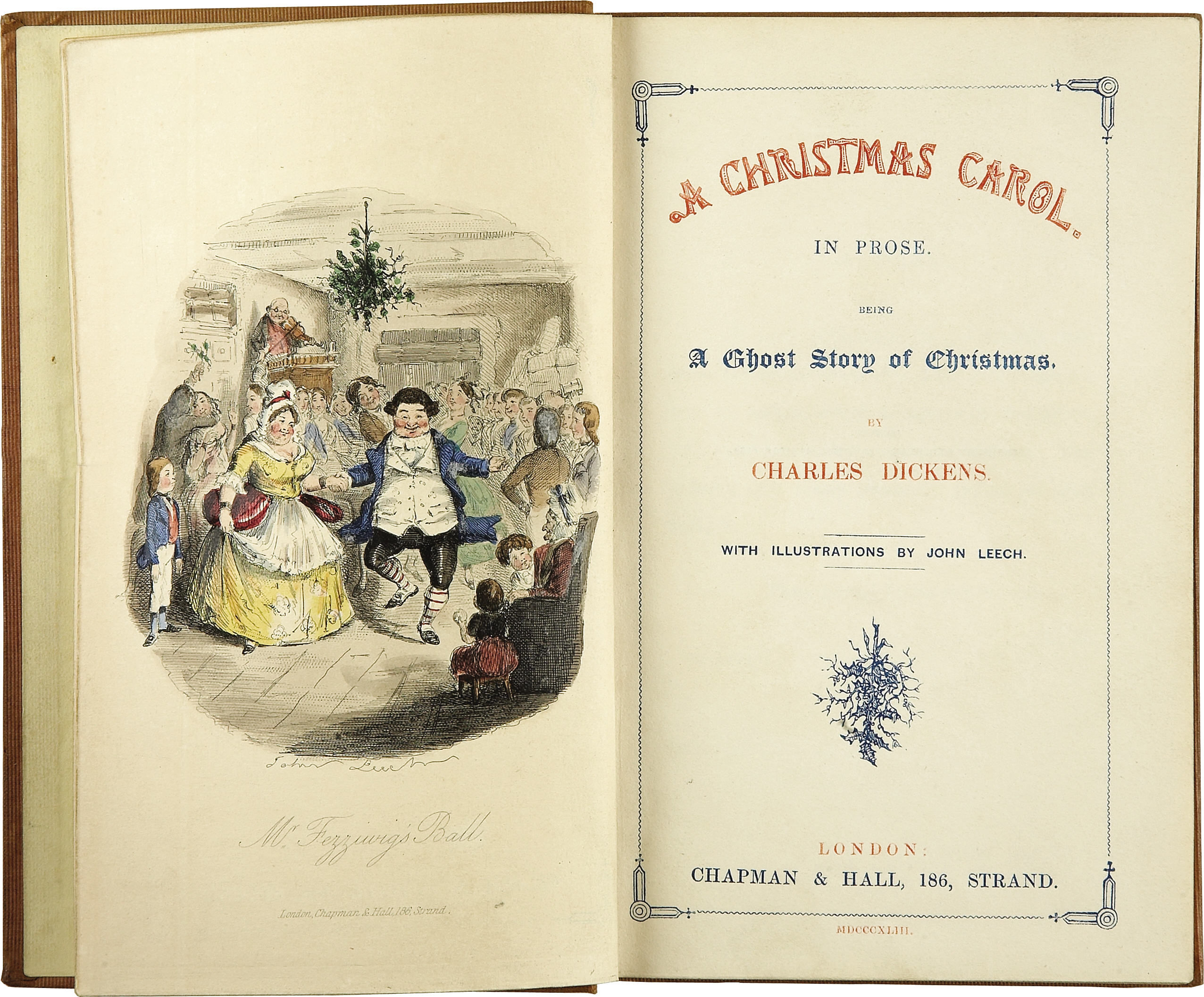 pages from charles dickens a christmas carol first edition
