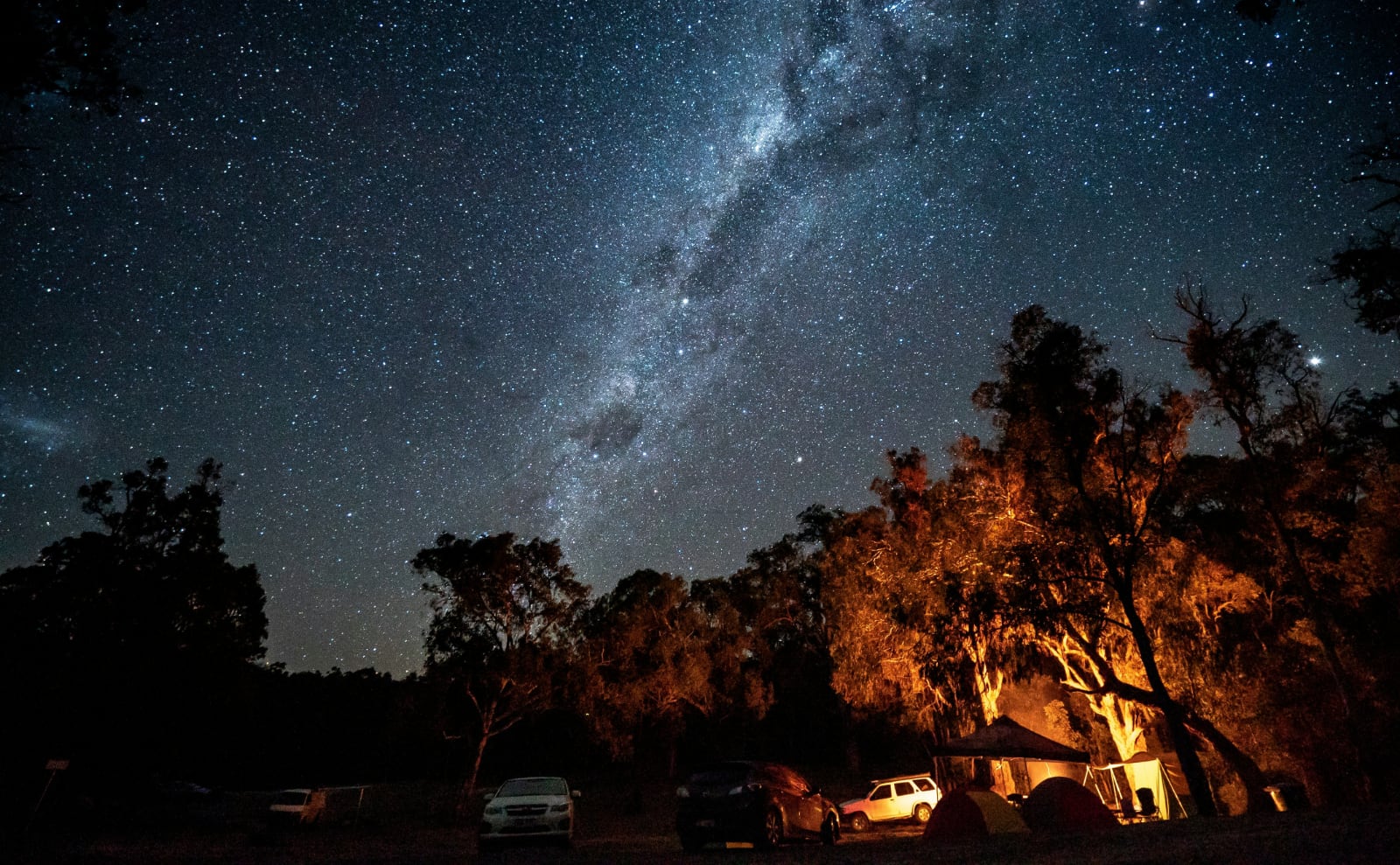 a vast night sky dotted with stars
