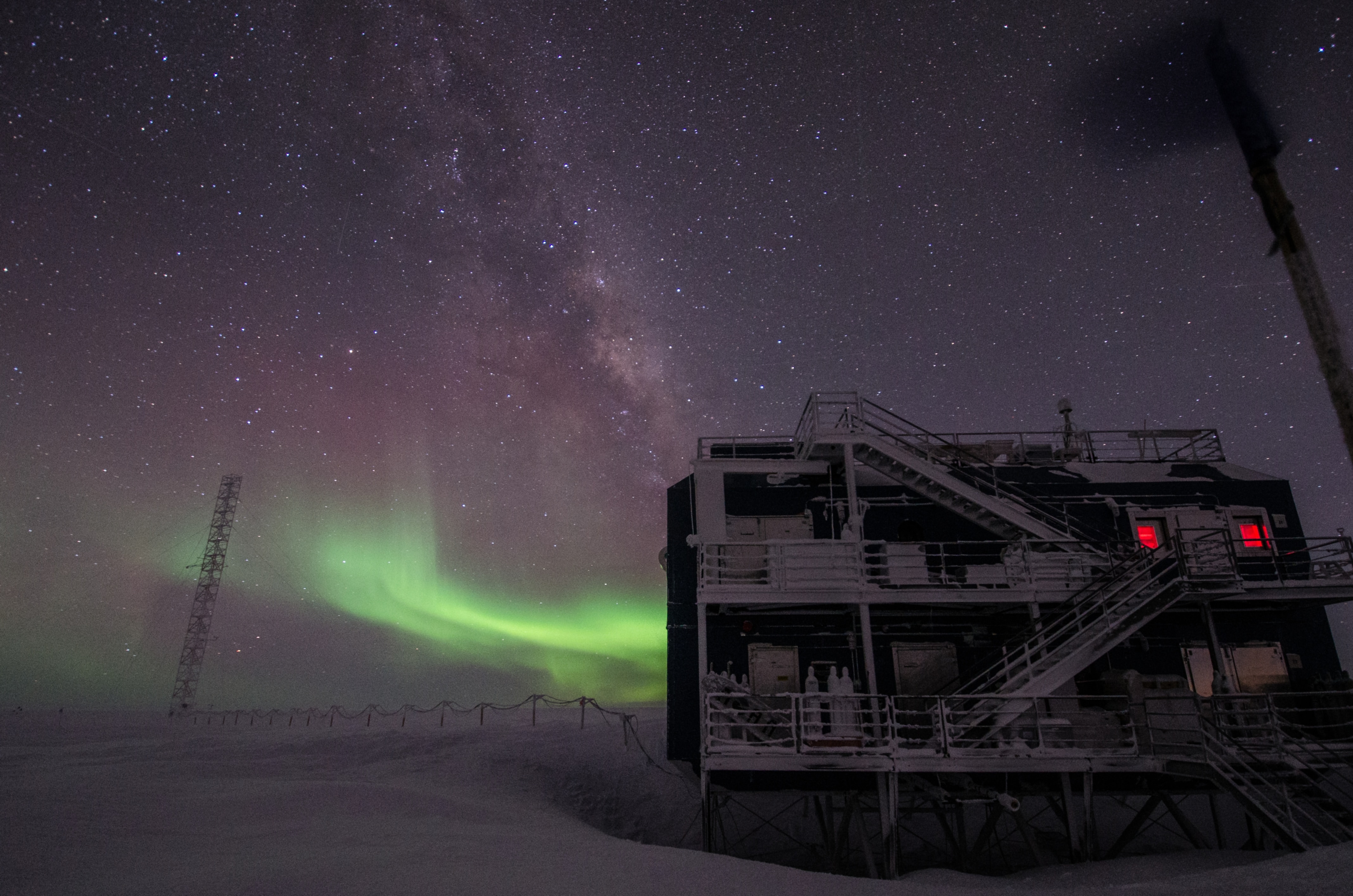 antarctica at night