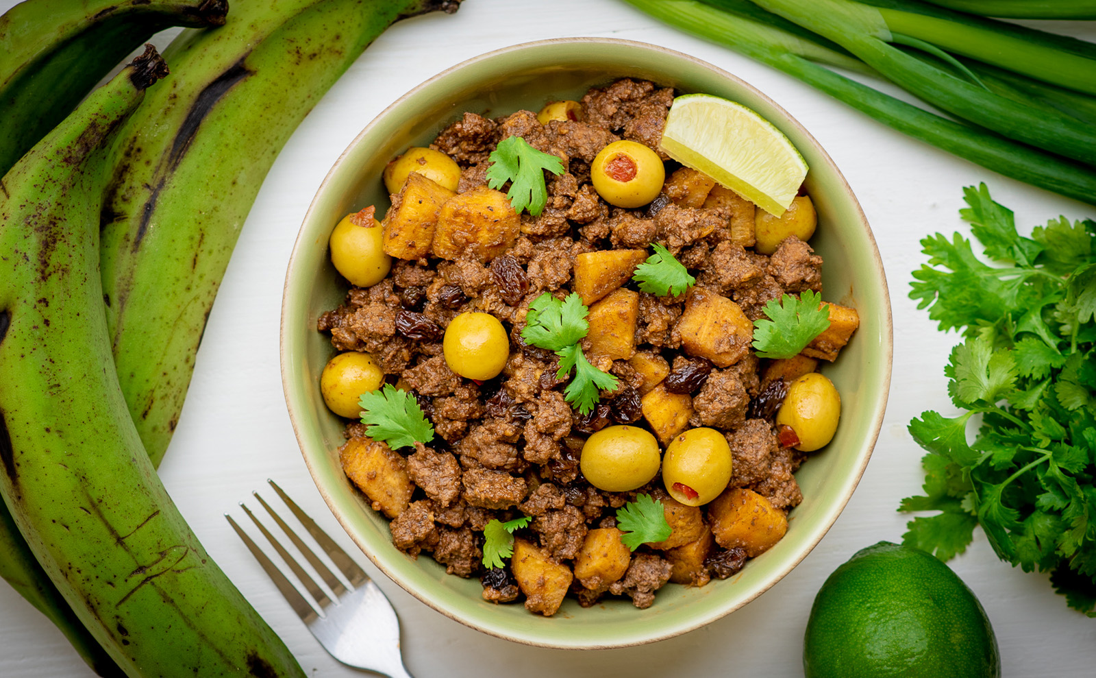 picadillo with plantains