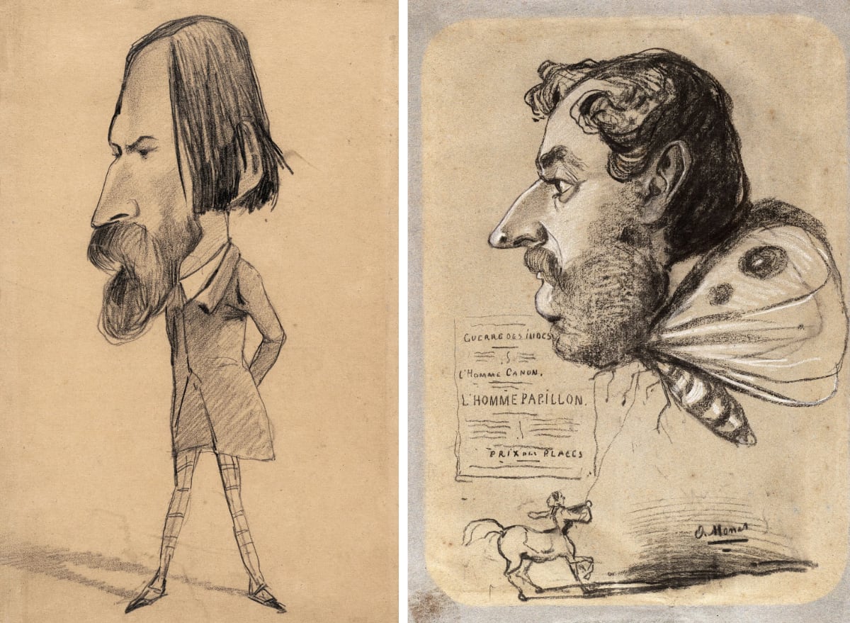pencil drawings of gentlemen by claude monet