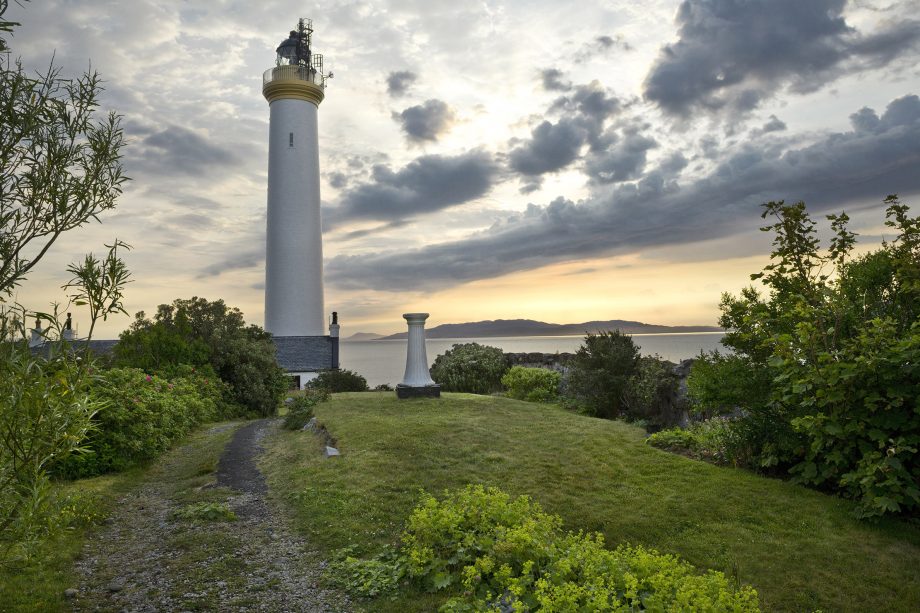 ruvaal lighthouse in scotland