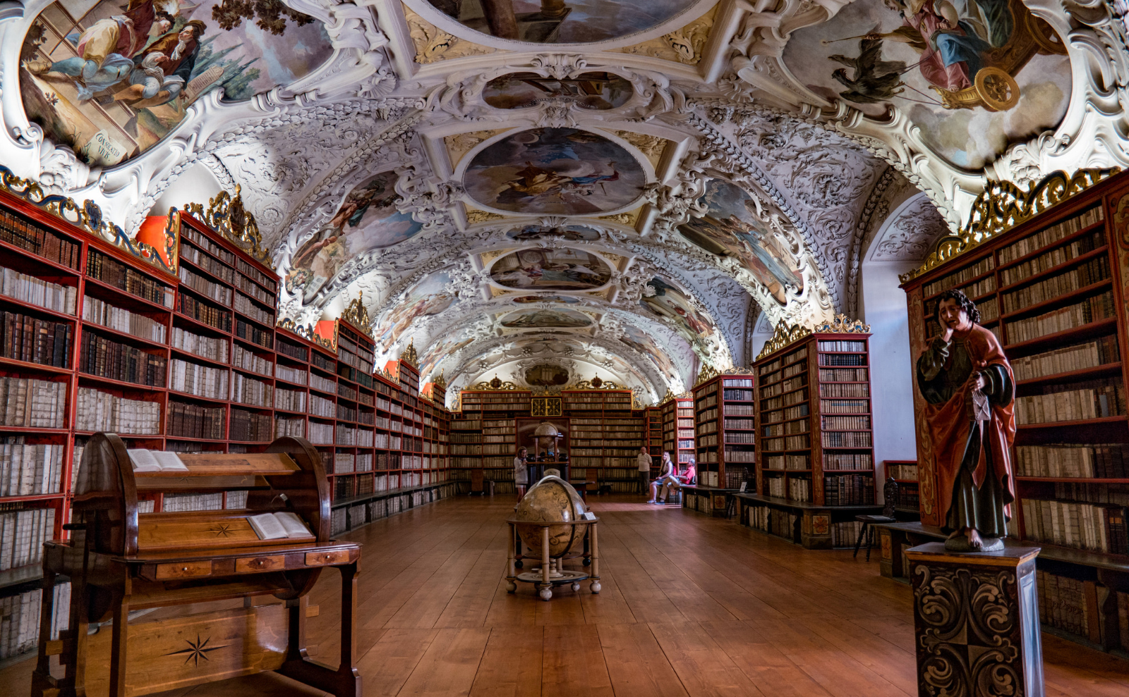 the theological hall of the strahov monastery library