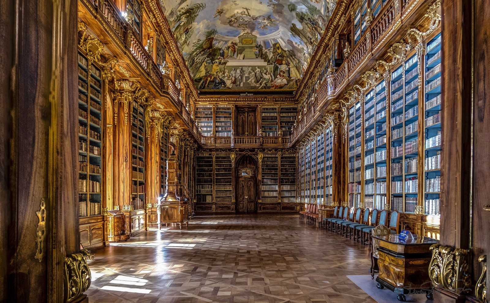 the philosophical hall of the strahov monastery library