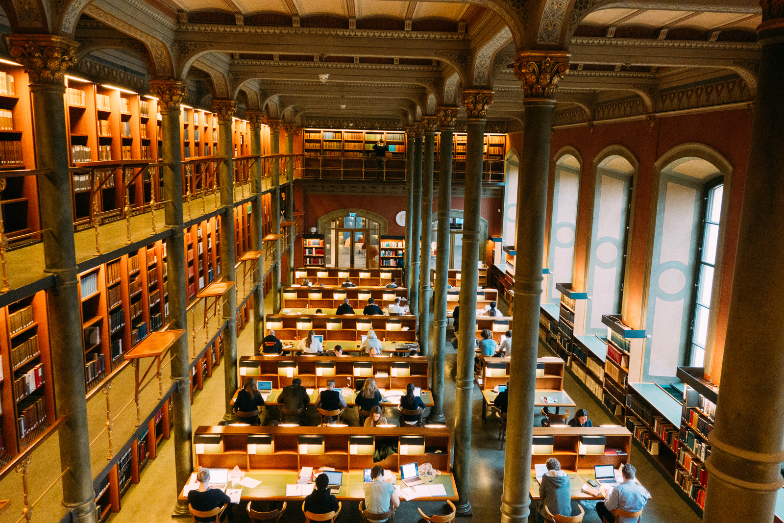 reading room at the national library of sweden