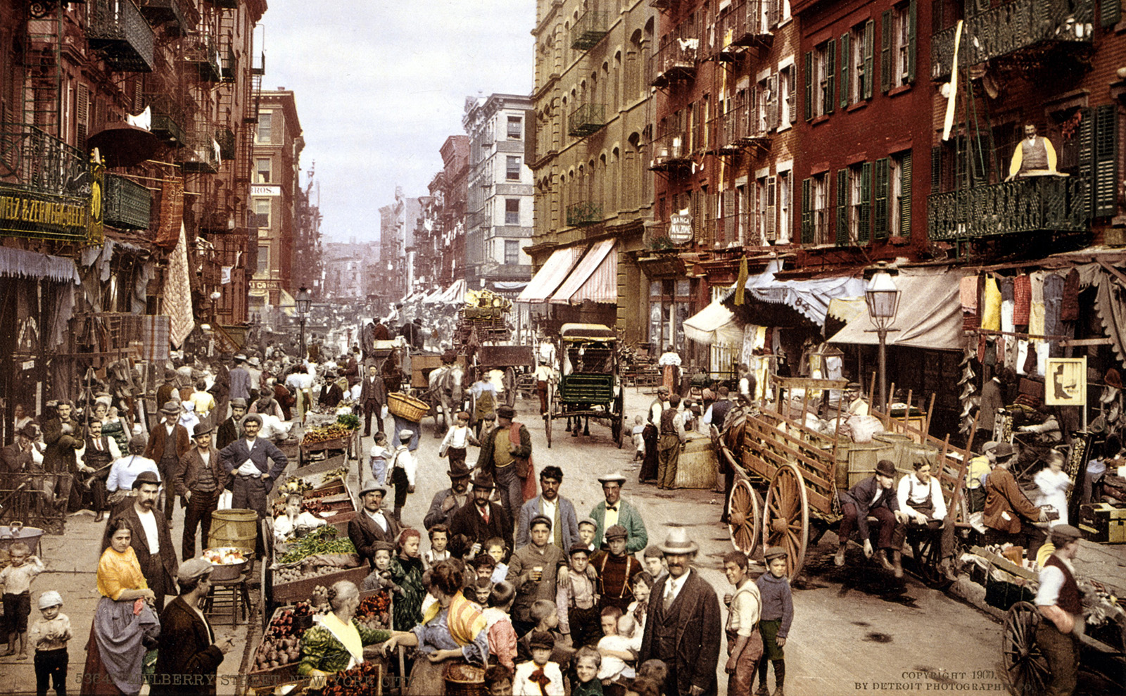 mulberry street in brooklyn in the 1800s.