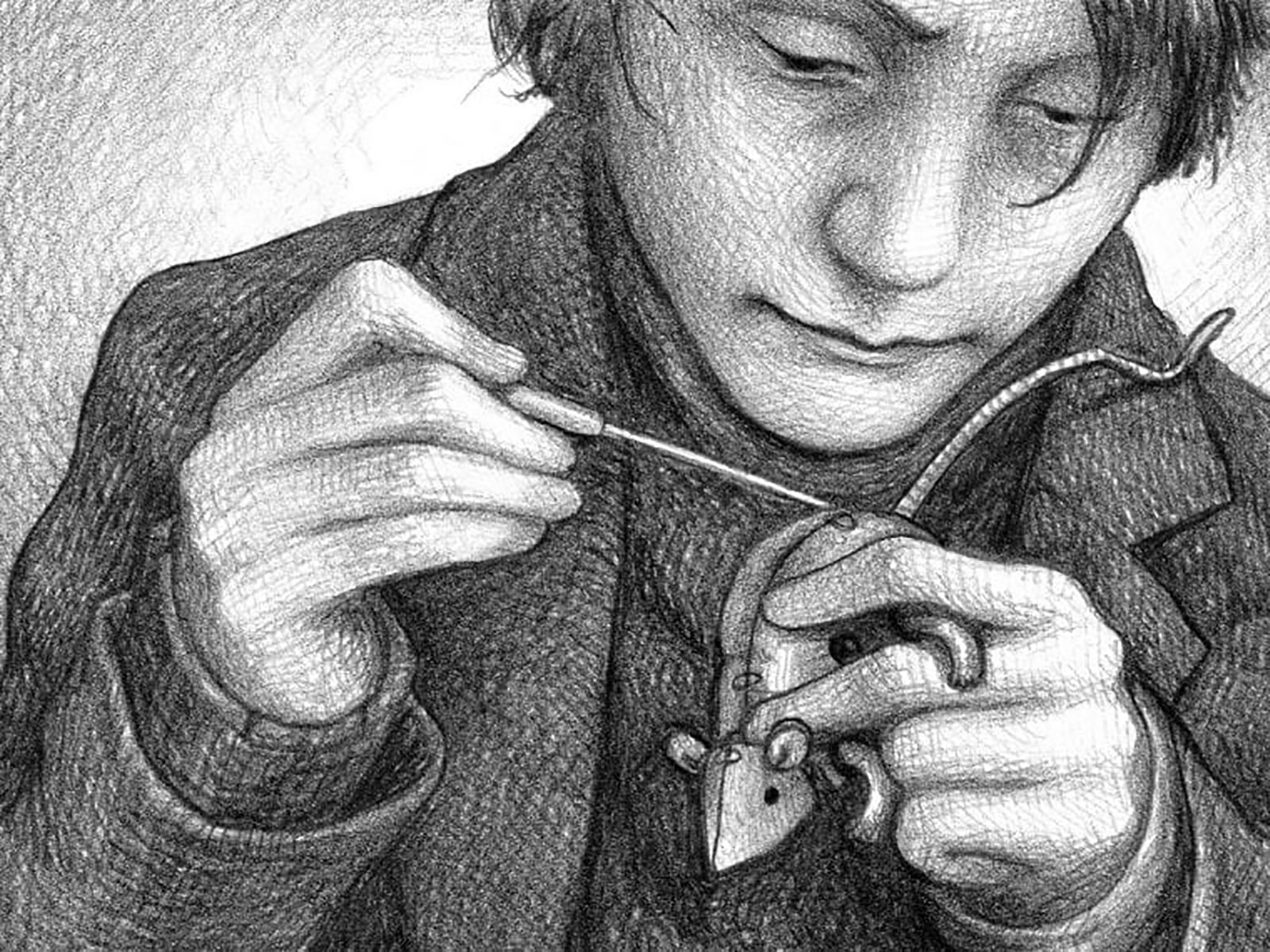 hugo cabret key drawing