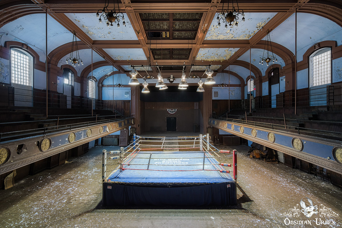 abandoned boxing ring