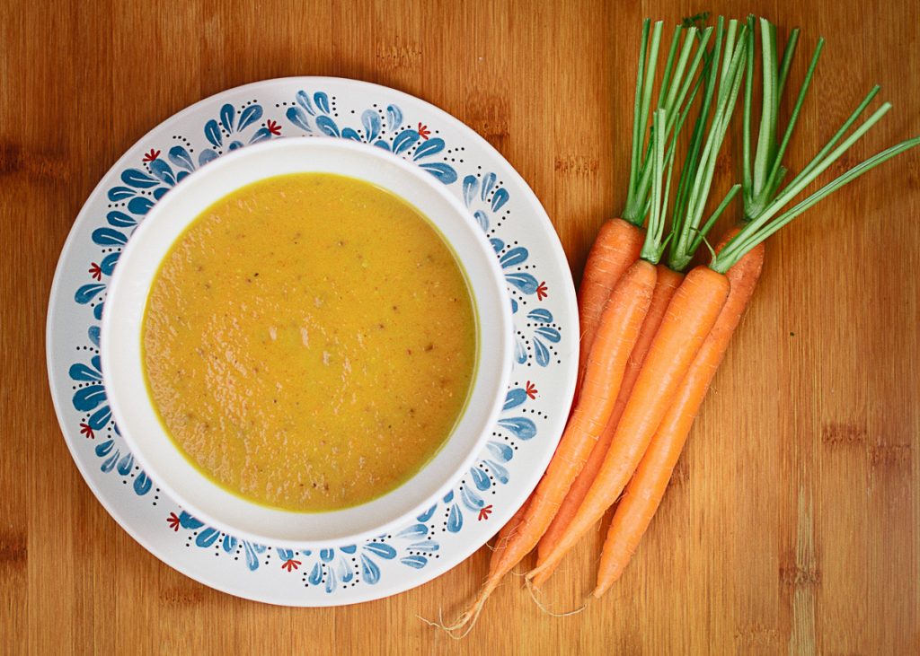 bowl of carrot soup