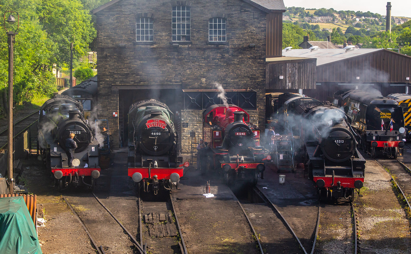 Riding the Rails from Keighley to Haworth on a Vintage Steam Train